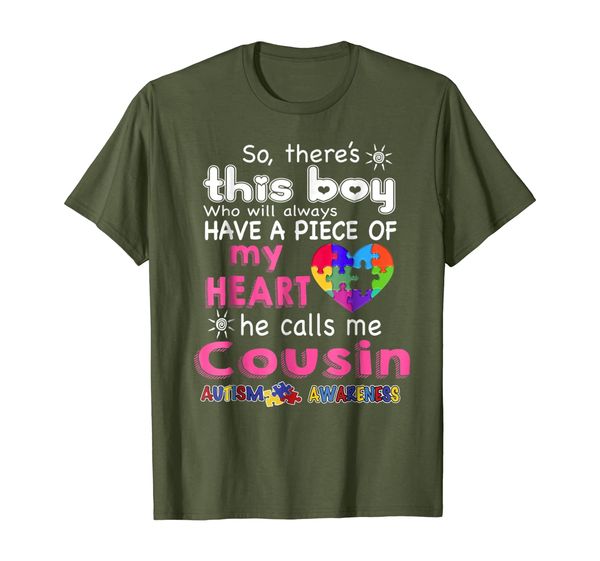 

There' This boy-He call me Cousin - Autism Awareness shirt, Mainly pictures