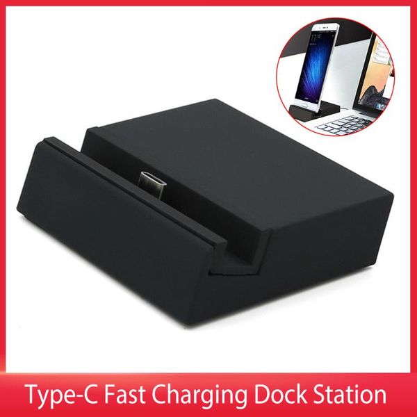 

cell phone mounts & holders type-c fast charging dock station deskusb c 3.1 docking charger data sync stand base for android mobile