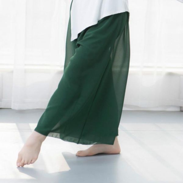 

stage wear 2021 arrival fashion ballet dance costume loose high waist warm-up pants thin breathable training trousers, Black;red