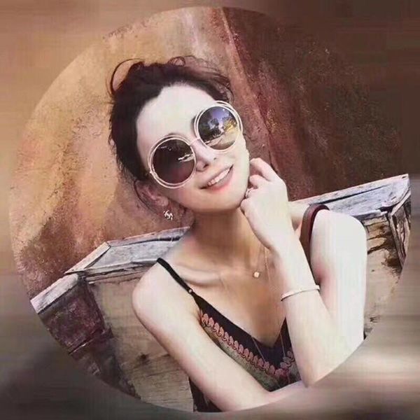 

sunglasses 2021 women ce114s big face fashion brand case design eyeglasses round frame sunglass eyewear, White;black