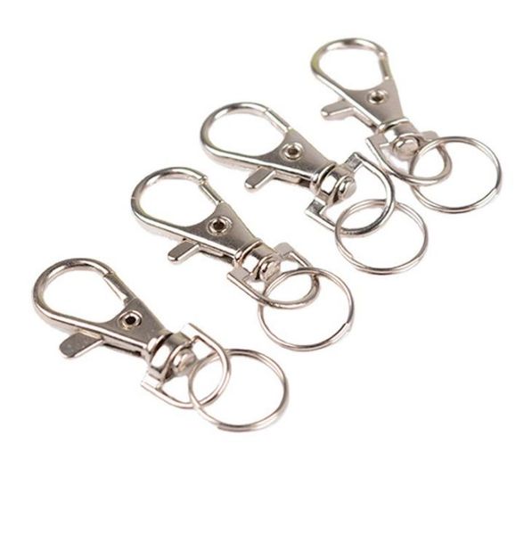 

button remote control key rings connectors for jewelry making diy keychains 35x14mm, Slivery;golden