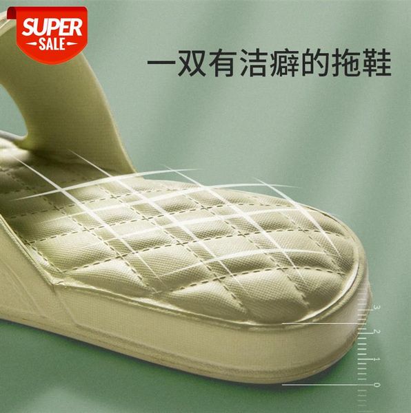 

men's and women's bathroom slippers thickened eva super soft home indoor slippers, tasteless sandals women #ys8w, Black