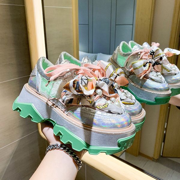 

2021 platform sneakers woman luxury shoes fashion breathable thick bottom mesh ladies trainer chunky sneakers woman basket femme
