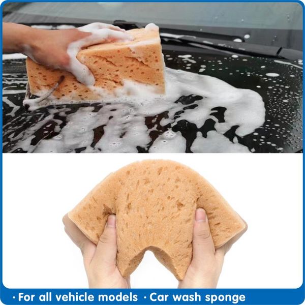 

car wash sponge extra large cleaning honeycomb coral yellow thick block supplies auto tools absorbent