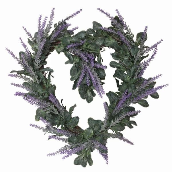 

decorative flowers & wreaths artificial romantic lavender garland diy home bar wedding party hanging decor for christmas welcome wall window