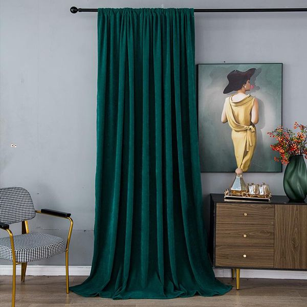 

curtain & drapes modern minimalist comfortable high precision pure color super soft chenille shading for living room bedroom