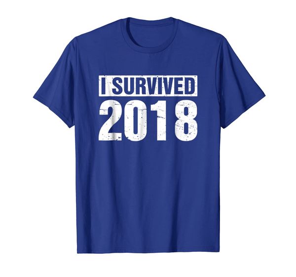 

I Survived 2018 T-Shirt New Years Eve Silvester 2019 Tee, Mainly pictures