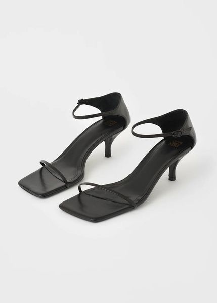 

sandals women shoes 2021 spring and summer ladies mid-heel stiletto women's, Black