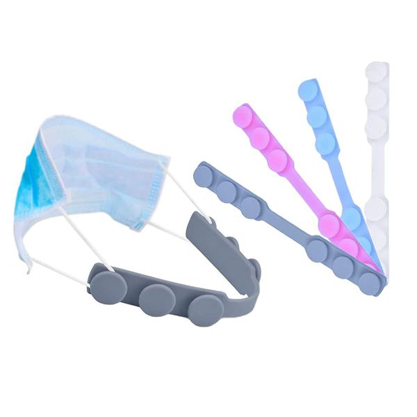 Faixas de silicone estendidas para uso doméstico, alça antiaperto para máscaras para prevenir dores de ouvido, apertos de máscara confortáveis ajustáveis TX0097