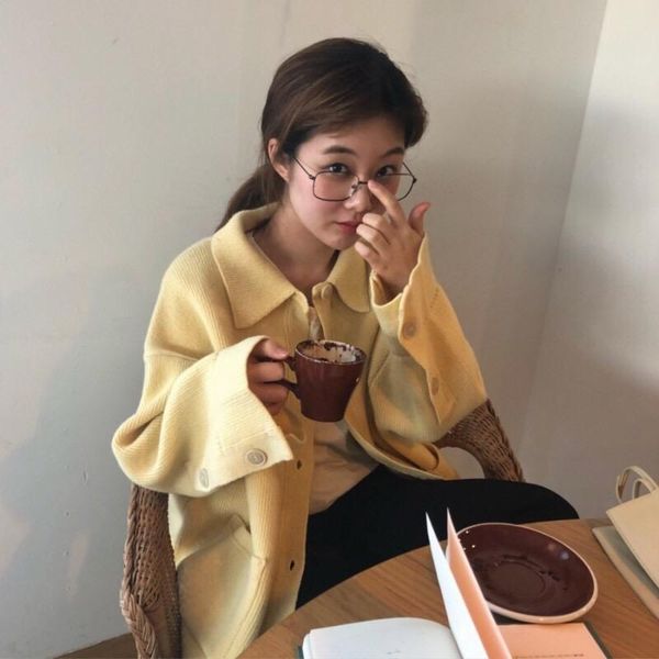 

women's sweaters women autumn winter vintage shirt sweater female shcool plus size pocket knitting cardigan coat sueter mujer, White;black