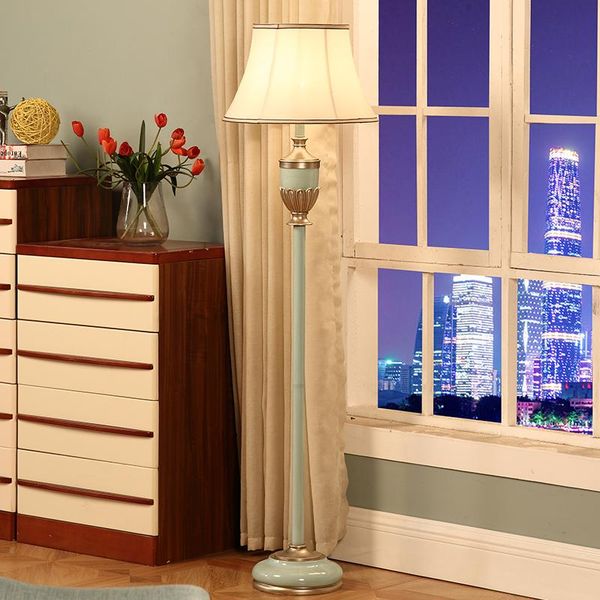 

floor lamps led e27 nordic retro resin fabric lamp light for foyer dinning room bedroom 3 colors choose