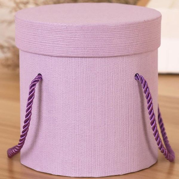 

round flower paper boxes lid hug florist box gift candy bar hold the bucket packaging party wedding storage wrap