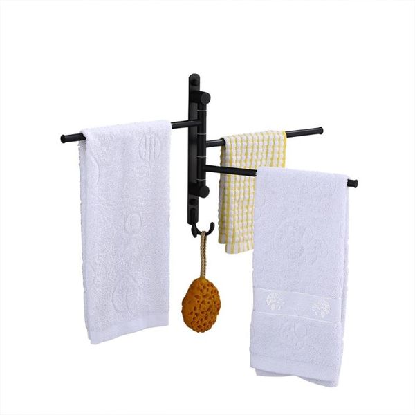 

towel racks bathroom holder wall mounted bars, swing out for daily use