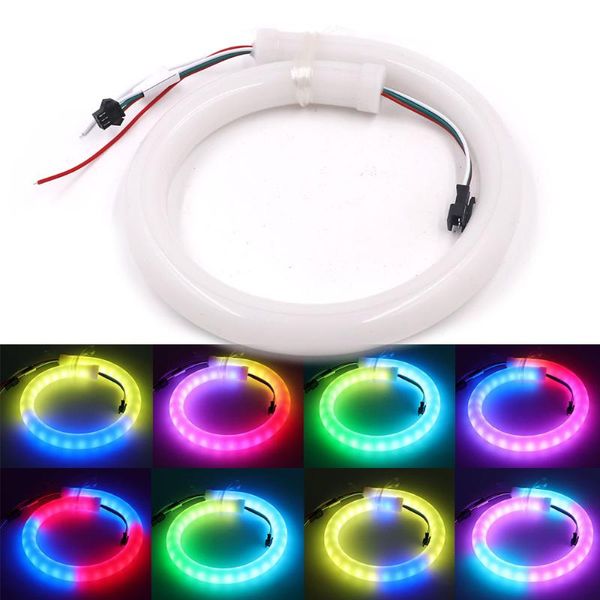 

strips dc5v 12v led neon light sk6812 ws2811 smd rgb full color flexible waterproof addressable sign 60leds/m pixel tube