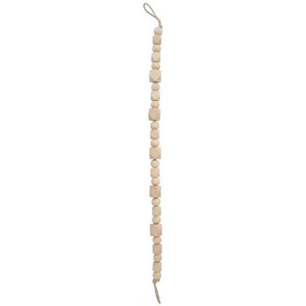 

wooden bead tieback vintage curtain ties fashion rope wood strap & drapes