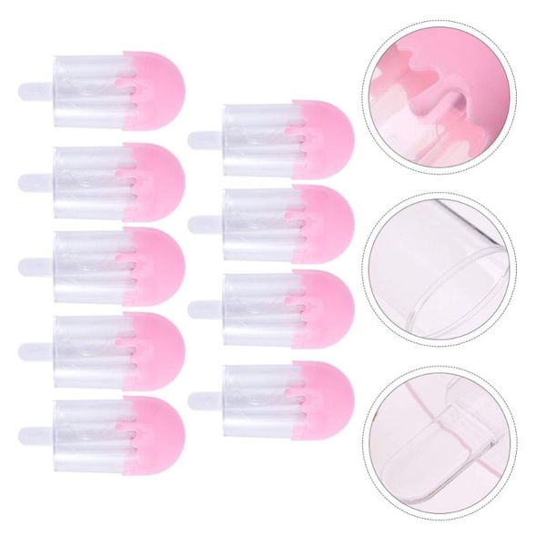 

9pcs popsicle shaped eyelash packing boxes girl false carrying cases eyelashes