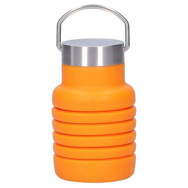 

water bottle sports 550ml foldable reusable use on travel bikes outdoor