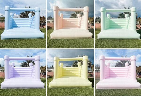 

air-shipping to door kids colorful inflatable wedding jumping bounce house bouncy castle for party weddings event
