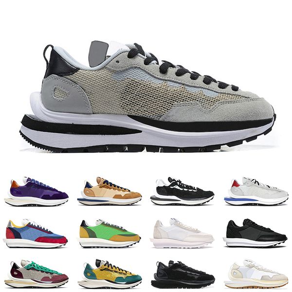 

men women vaporwaffle casual shoes grey tour yellow sesame blue void sail daybreak white nylon mens trainer, Black