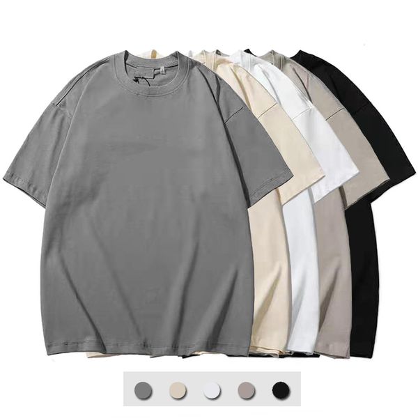 

designer tide mens t shirts chest letter laminated print short sleeve high street tees loose oversize casual t-shirt 100% pure cotton for m, White;black