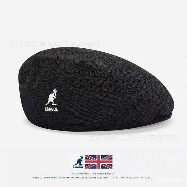 Beret Kangaroo Caps Ball per donne Summer Kangol Kangol British Retro Painter Hat Tides Mesh Picked Cap Men In Hat Hat Women Gorros Mujer W7