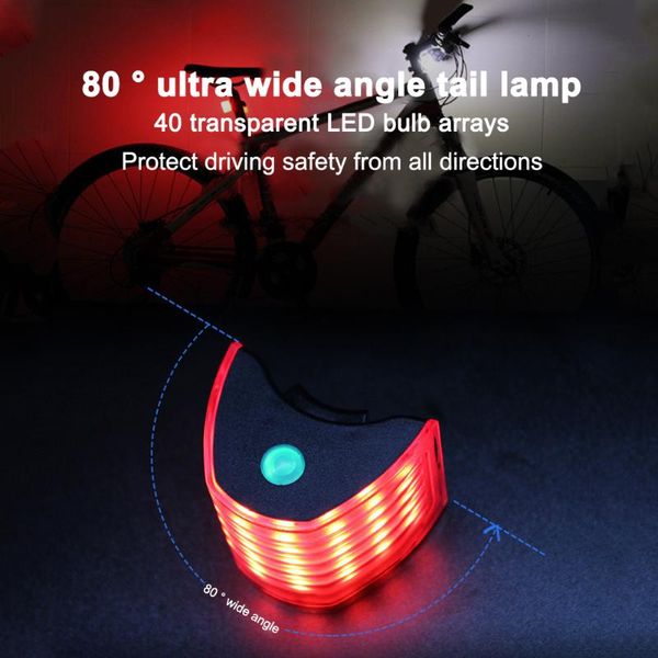 

bike lights road taillight cycling waterproof rear light super bright rechargable led bicycle accessories