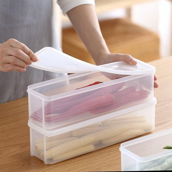 

healthy kitchen noodle storage box with lid plastic tableware chopstick refrigerator er bottles & jars