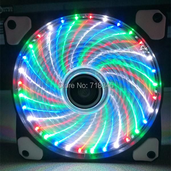 

fans & coolings gkd 12v 4pin 3pin 120mm x 25mm 12025 colorful color 32led 9 lotus leaves fan pc case system cooling with pad