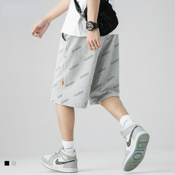 

men's suits & blazers fashion casual summer brand shorts stereoscopic letters all printed five pants, White;black