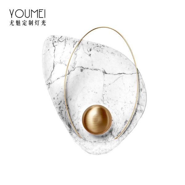 

lamp shell wall living room aisle porch corridor nordic postmodern resin bedroom bedside