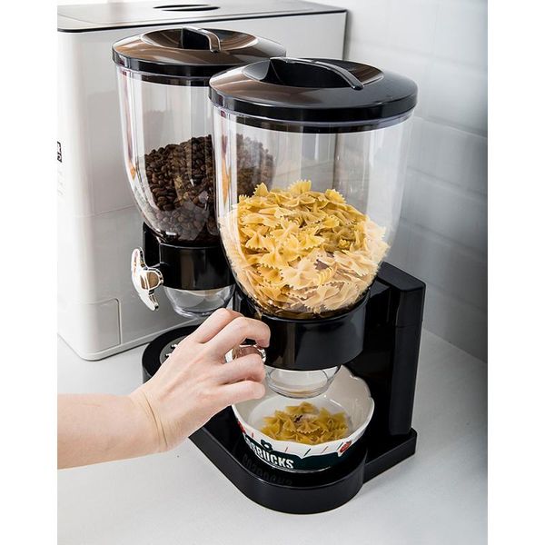 

storage bottles & jars grain rice oat dispenser household kitchen cereal bean sealed can oatmeal organizer tools