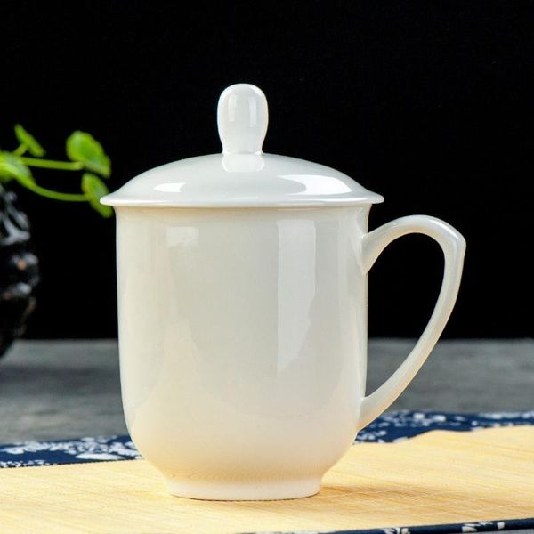 

mugs 380ml bone china conference cup tea with lid ceramic office creative advertising gift water milk