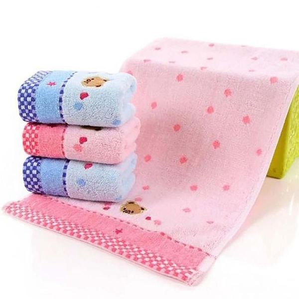

towel small cartoon bear towels soft cotton jacquard pattern fashion comfortable protect skin