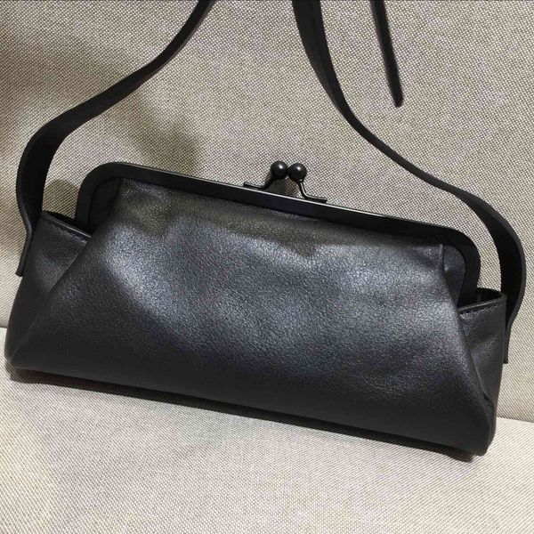 

mori clip leather women's shoulder bag fashion simple