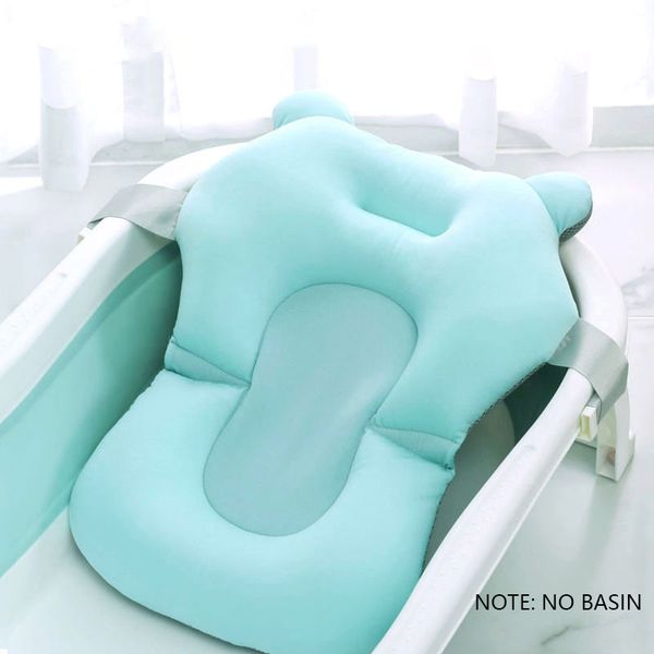

new baby shower bath tub pad non-slip bathtub seat support mat newborn safety security bath support cushion foldable soft pillow