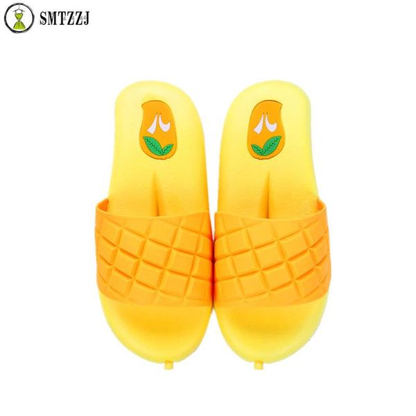 

slippers smtzzj 2021 colorful fruit design yellow blue soft comfortable slipper summer beach flip flops home indoor wear shoes slides, Black