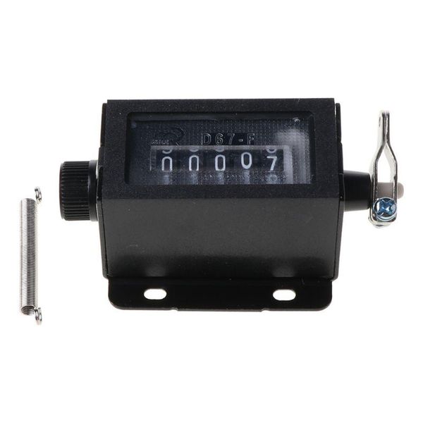 

counters d67-f 5 digits mechanical pull stroke counter black casing resettable