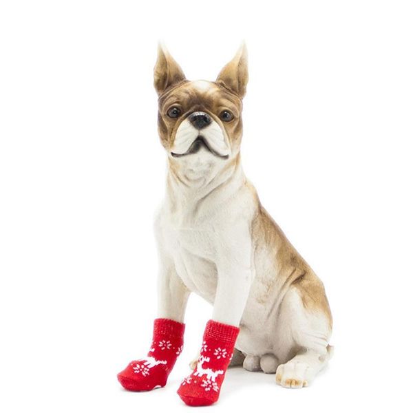 

dog apparel legendog 16pcs 8 pairs cute printing christmas socks waterproof non-slip puppy protectors pet accessories