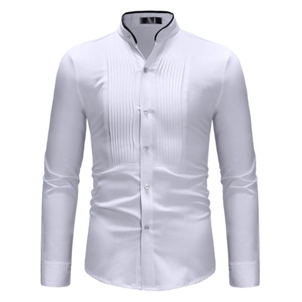 

men's casual shirts men long sleeve autumn winter painting large size blouse #45n22 #f, White;black