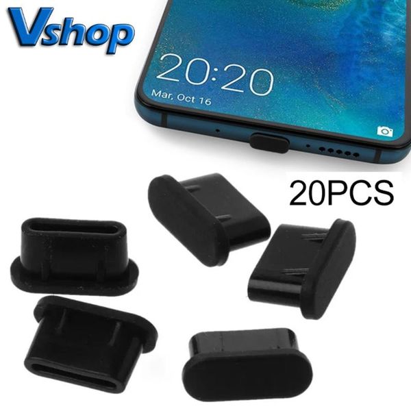 

cell phone anti-dust gadgets 20 pcs silicone plugs for mobile phone/computer usb-c/type-c port