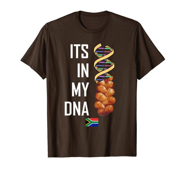 

its in my dna t shirt funny south africa koeksister braai, White;black