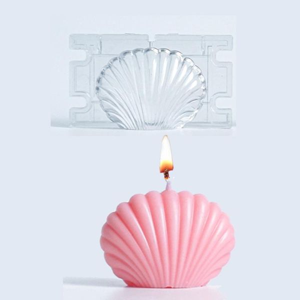 

craft tools 1pc acrylic scented candle mold diy pearl shells shape handmade mould home handcraft making wholesale sq0076