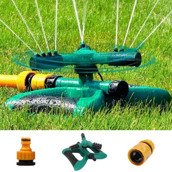 

watering equipments garden sprinklers automatic grass lawn 360 degree rotating water sprinkler 3 arms nozzles irrigation tools