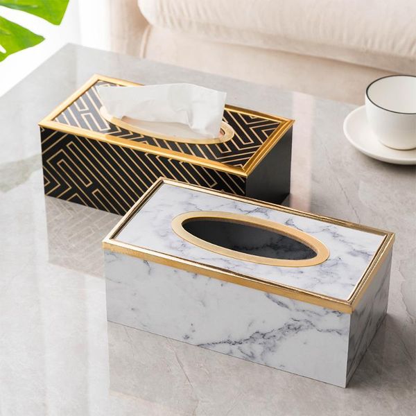 

tissue boxes & napkins modern marble acrylic box napkin holder living room decor office desk toilet paper case dispenser home