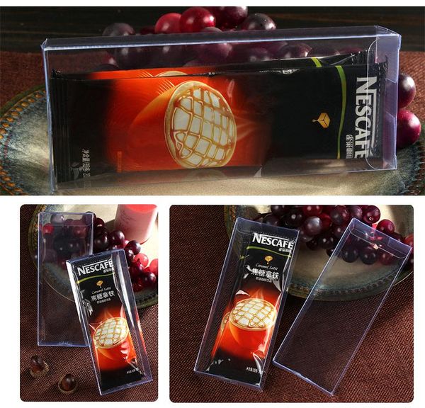 

gift wrap 50pcs clear plastic pvc box packing boxes 5*13*17cm for gifts/chocolate/candy/cosmetic/crafts square transparent