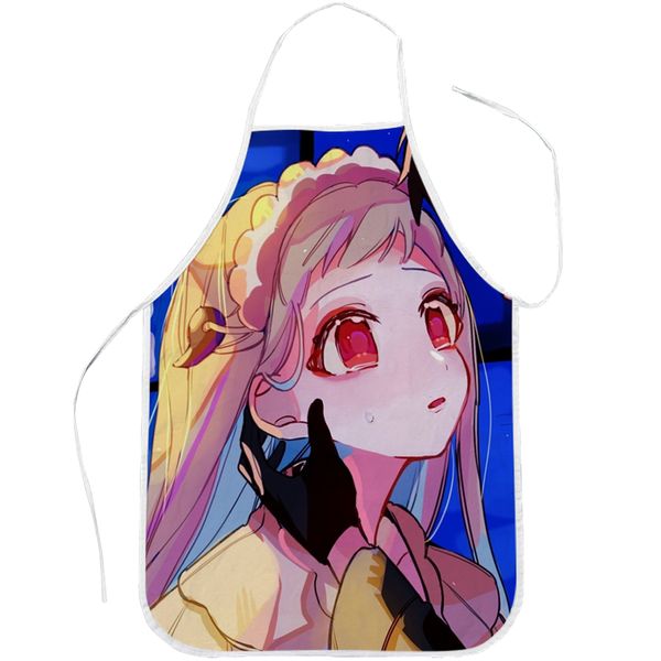 

cloocl toilet bound hanako kun apron 3d graphic japan anime printed gardening restaurant polyester cooking apron home textiles 68*55cm