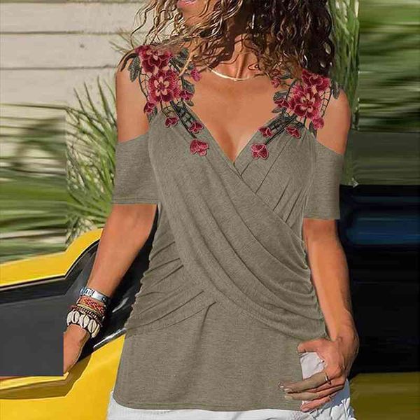 

elegant temperament office t shirt women cami casual solid color short sleeves hedging summer fashion plus size, White