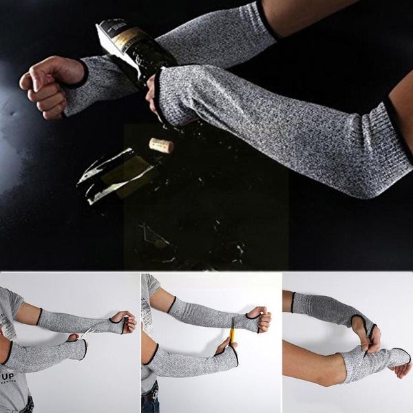 

elbow & knee pads 1 pcs outdoor work safety arm guard sleeve anti-cutting cut-resistant drop r3n0 protective k7q1, Black;gray