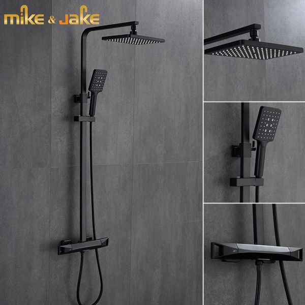 

bathroom rainfall black shower classic style mixer set wall bath sets