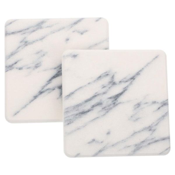 

mats & pads 6pcs water absorption diatomite cup marbling coasters (assorted color)